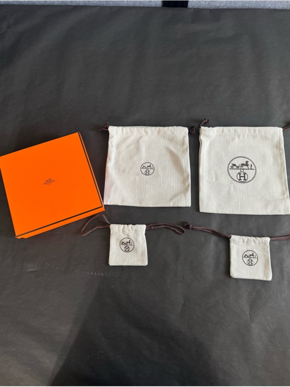 Hermes Luxury Packaging Set – Boxes & Dust Bags Bundle